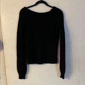 Charlotte Russe Black Crew Neck Sweater